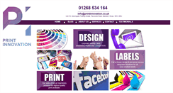 Desktop Screenshot of printinnovation.co.uk